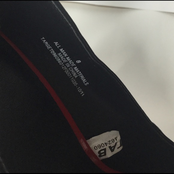 Mossimo Black & Red toe Stiletto High Heels Size 8 - Picture 12 of 14